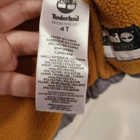 Timberland Puffer Jacket 4T Gray - Picture 8 of 12